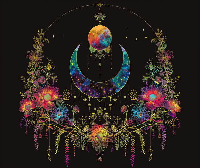 Featured image for Design: Celestial Blossoms: Harmony Under the Moon