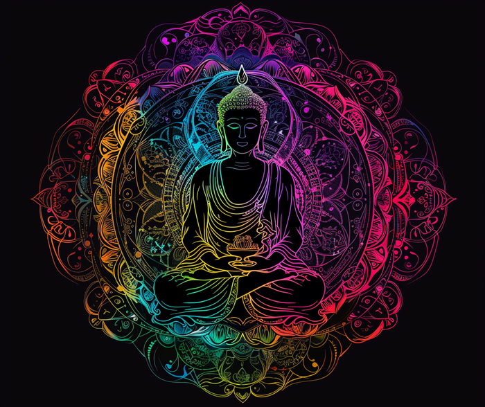 Featured image for Design: Spectrum of Serenity: The Enlightened Buddha